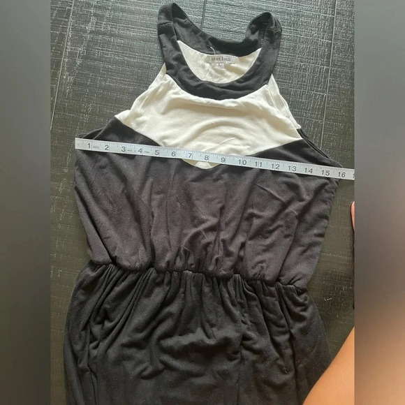 Velvet Torch Black and White Halter Maxi Dress Women's Size Medium - Picture 4 of 7